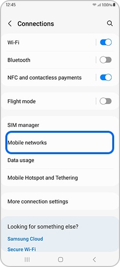 Select mobile networks