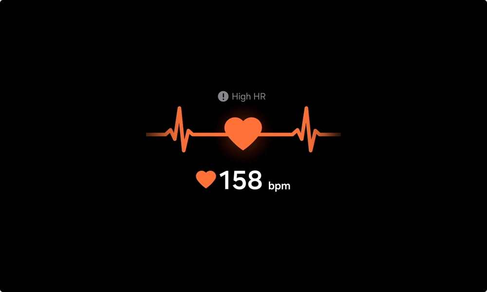 A heartbeat line depicts Samsung Heart Health features