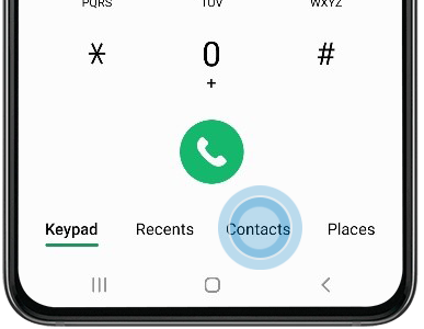 Tap contacts