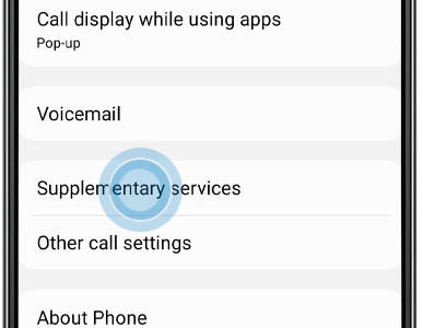 Tap supplementary services