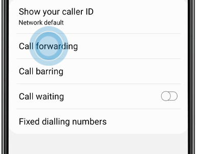 Tap call forwarding