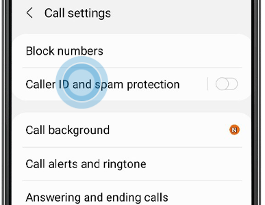 Tap caller ID and spam protection