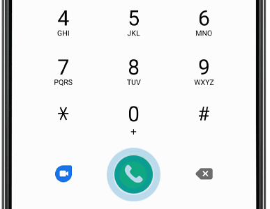 Enter the number, then tap the call icon