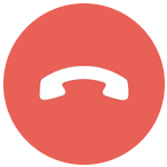 Tap the end call icon