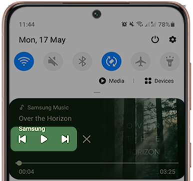 Tap the playback function you want to use