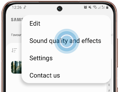 Tap sound quality and effects