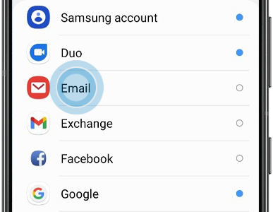 Email selected