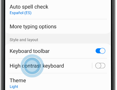 samsung keyboard predictive text greyed out