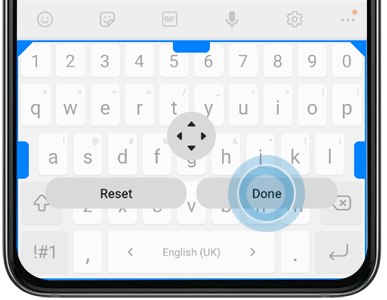 adjust samsung keyboard predictive text reset