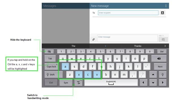 Can I use keyboard shortcuts on my Samsung Galaxy NotePro like I would on a PC?