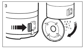 How do I clean the dust bin and grille on my Samsung vacuum cleaner?