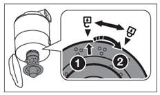 How do I clean the dust bin and grille on my Samsung vacuum cleaner?