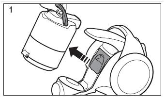 How do I clean the outlet filter on my Samsung vacuum cleaner?