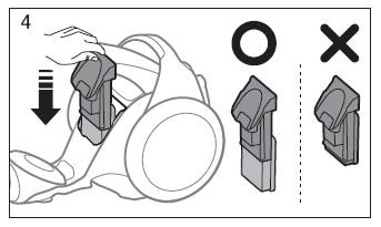 How do I clean the outlet filter on my Samsung vacuum cleaner?