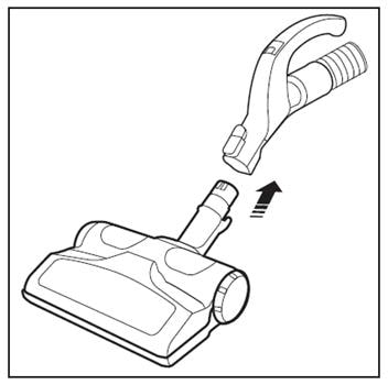 How do I use the UV brush on my Samsung Motion Sync Sensor Bagless Cylinder vacuum?