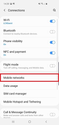 Tap mobile networks