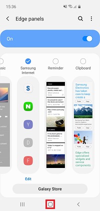 samsung edge panel apps