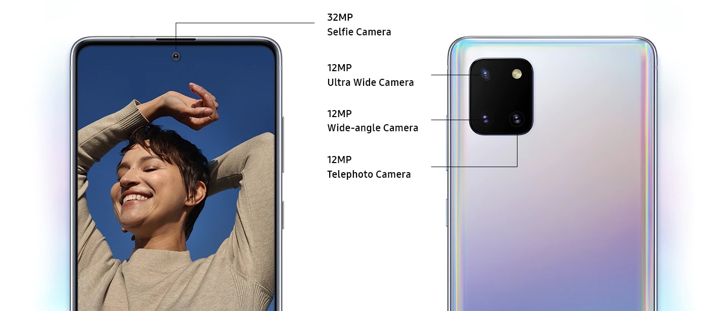 What cameras does the Note10 lite have?