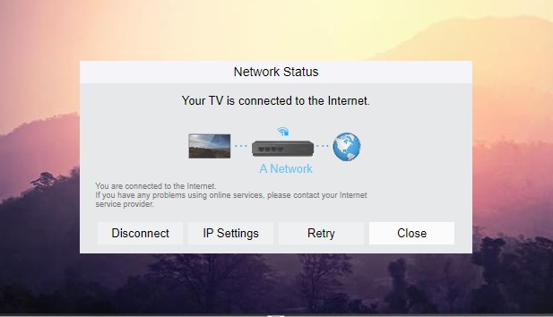 How do I check the internet settings on my tv? | Samsung UK