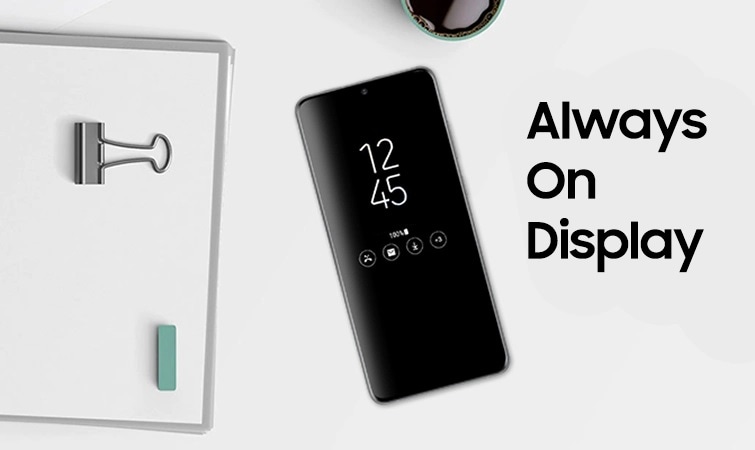 How to enable always on display clock on phone | Samsung UK