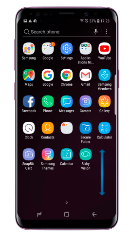 manage apps on a samsung phone
