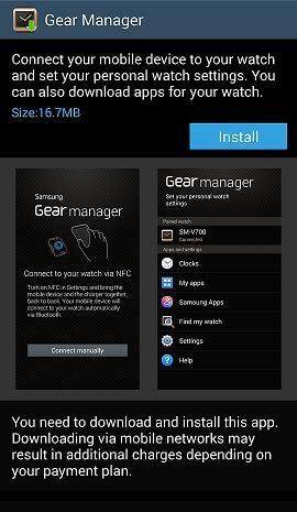 Samsung gear manager discount android