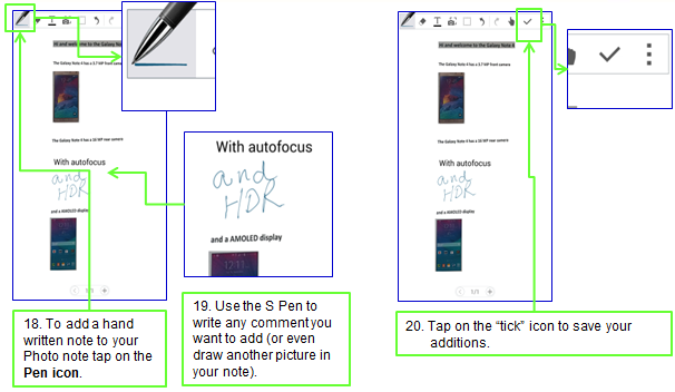 How do I use the Photo Note feature on my Samsung Galaxy Note Edge?