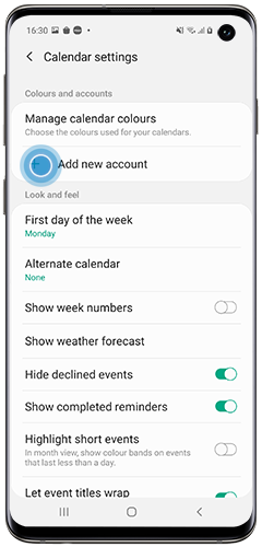 How do I use the Samsung calendar app? Samsung Ireland