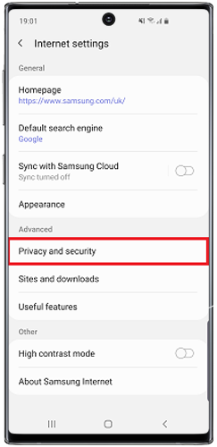 Tap Privacy and security