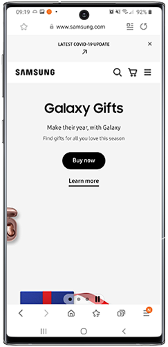 Open a webpage you want to save