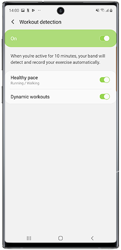 galaxy watch active auto detect exercise