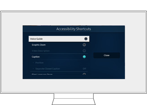 Enjoy your Samsung Smart TV with Closed Captions for a more inclusive