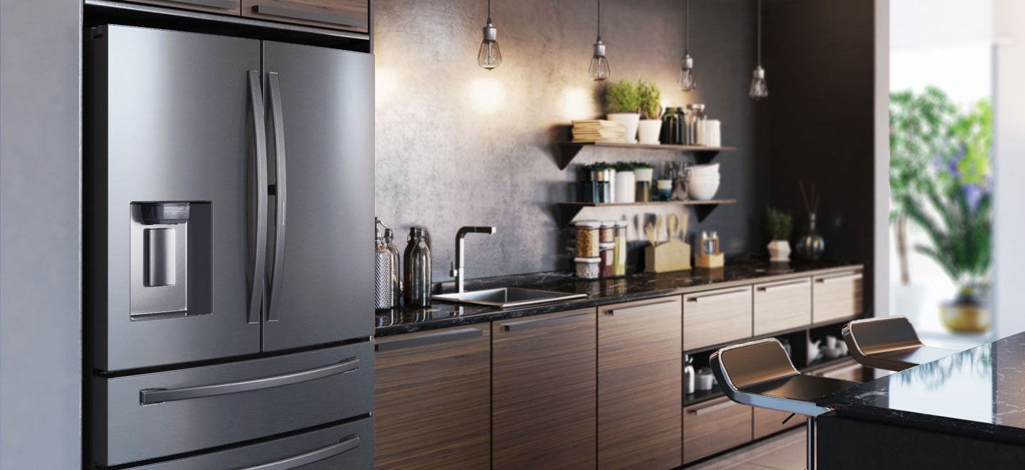 counter depth fridge freezer uk