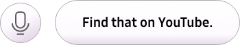 Speech bubble reads Find that on YouTube.