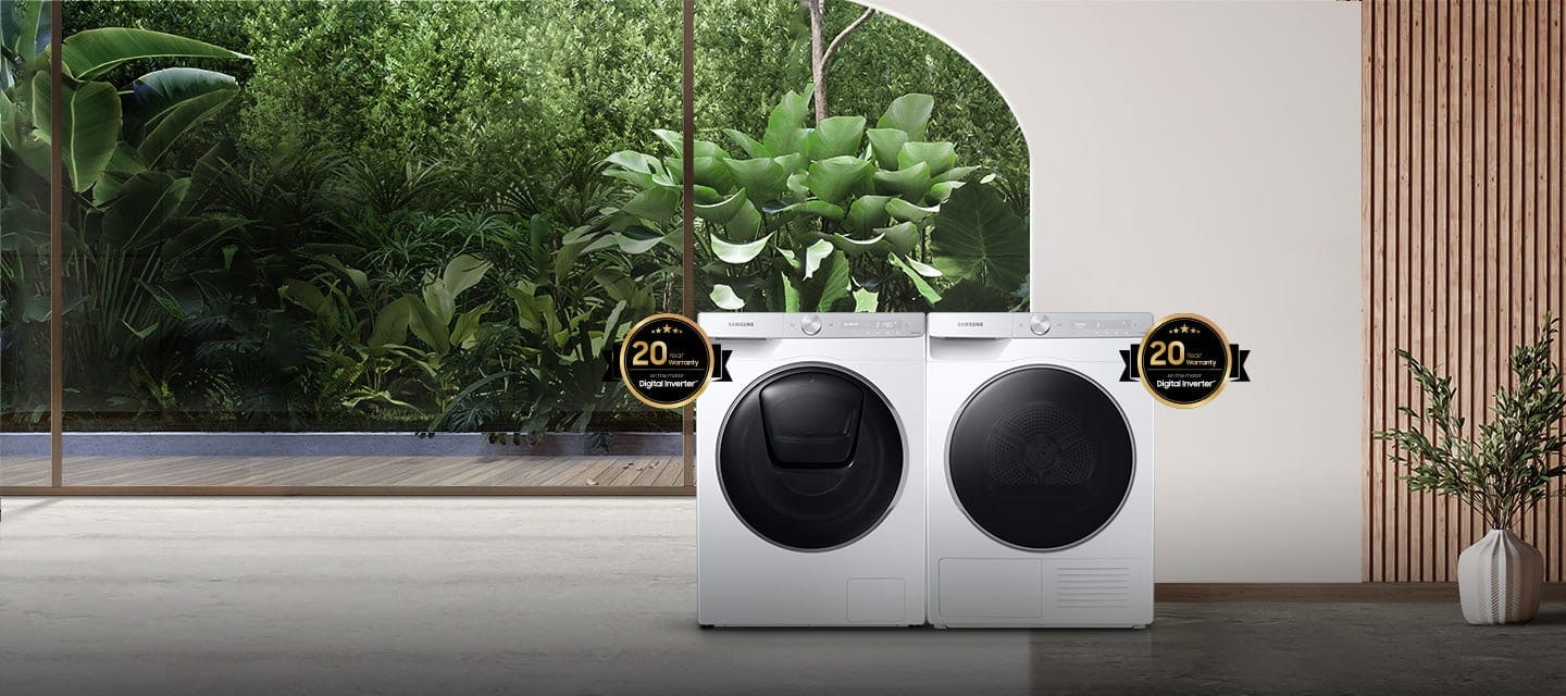 Samsung washing machine on sale and dryer