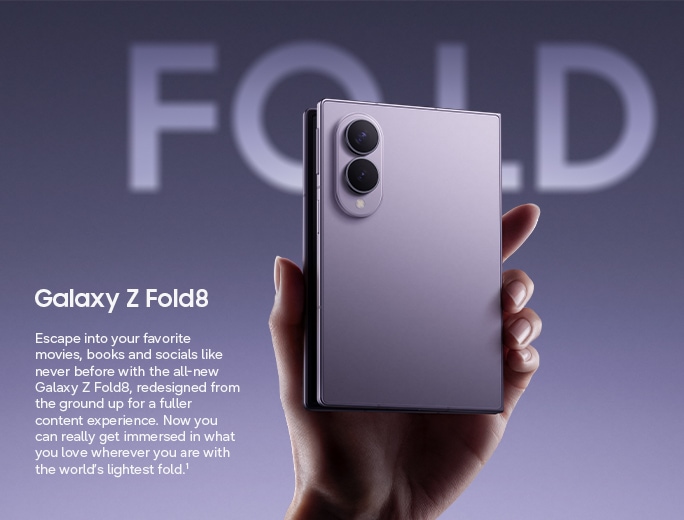 Buy the Unlocked Galaxy Z Fold8 256GB in Lavender | Samsung US