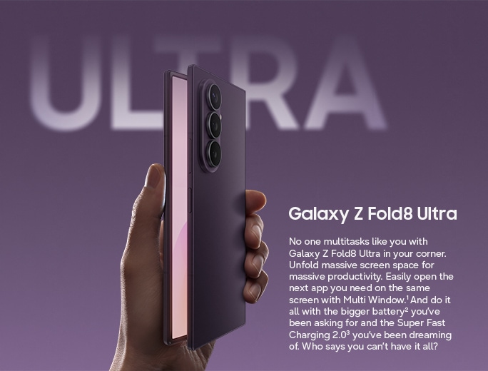 Buy the Unlocked Galaxy Z Fold8 Ultra 1TB in Violet | Samsung US