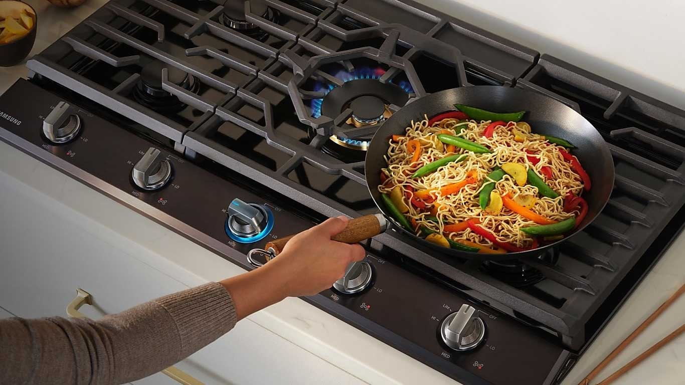 Giro de vuelta Flojamente Por favor mira Quemadores de estufas Smart Cooktops& | Samsung EE.UU.