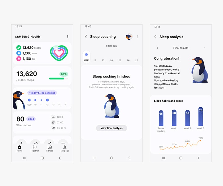 Galaxy fitness app hot sale