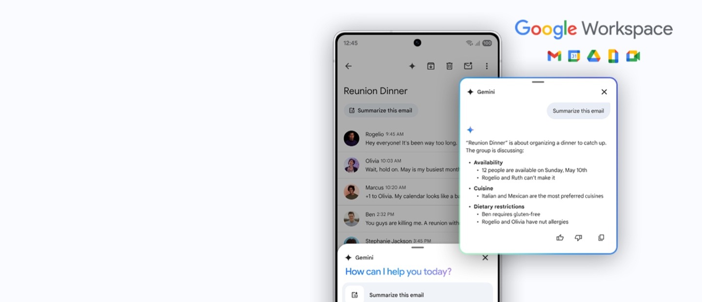 Google Workspace for Galaxy S25 Series