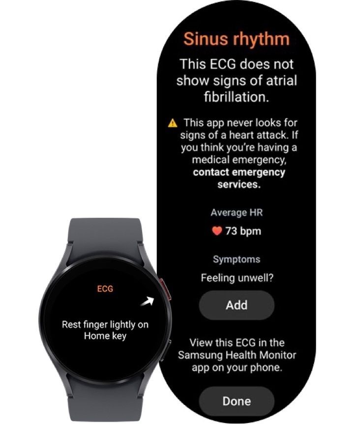 Mesurez votre ECG avec la gamme Samsung Galaxy Watch