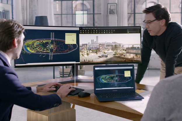 HP's E344c: A 34-Inch Curved Ultra-Wide Productivity Monitor