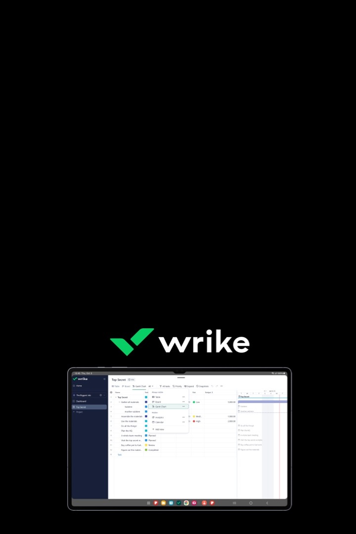 Get a 90-day free trial of Wrike with eligible Galaxy devices