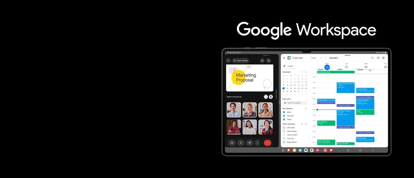 Crush your everyday with Google Workspace on Galaxy Tab S10