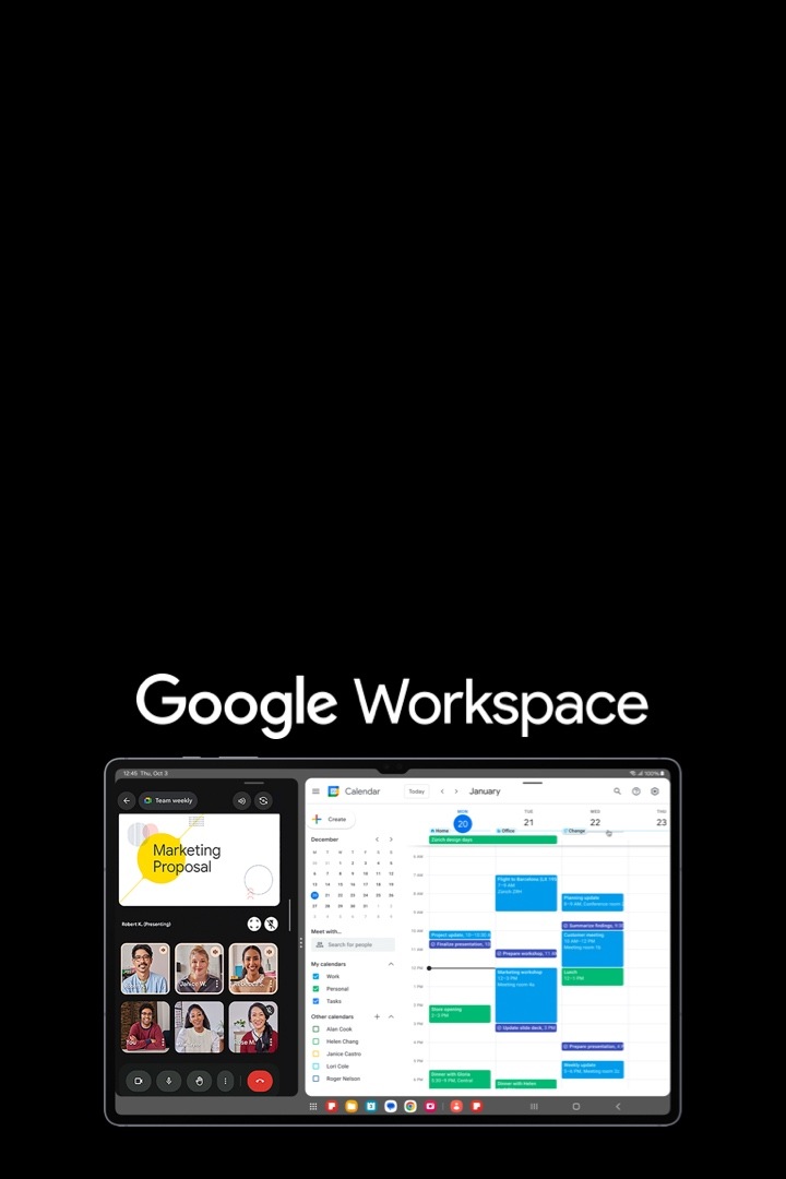 Crush your everyday with Google Workspace on Galaxy Tab S10