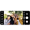 A camera screen showing people taking a selfie together in Wide selfie mode with Bixby’s Galaxy control features.