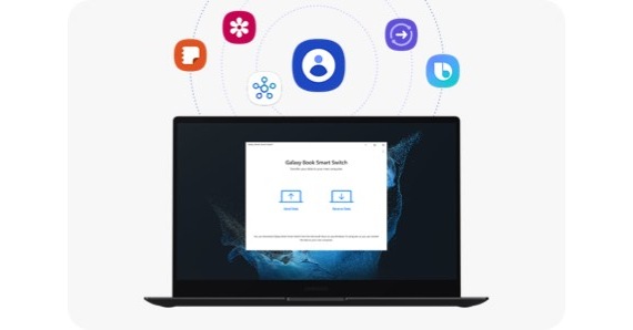 Galaxy Book Smart Switch is running on a Galaxy Book2 360. There are two icons of a PC on the … #2