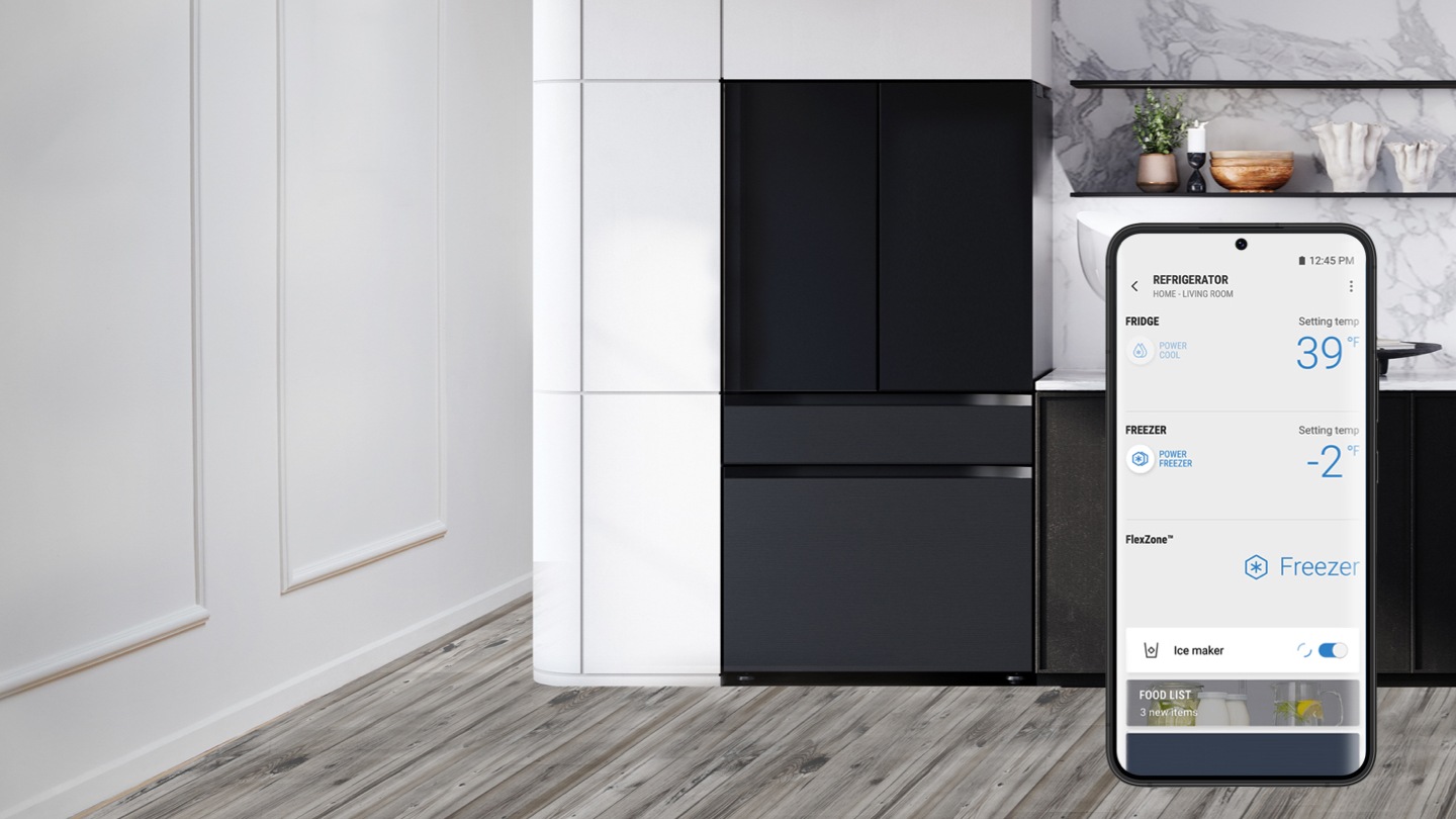 how to connect samsung fridge to phone