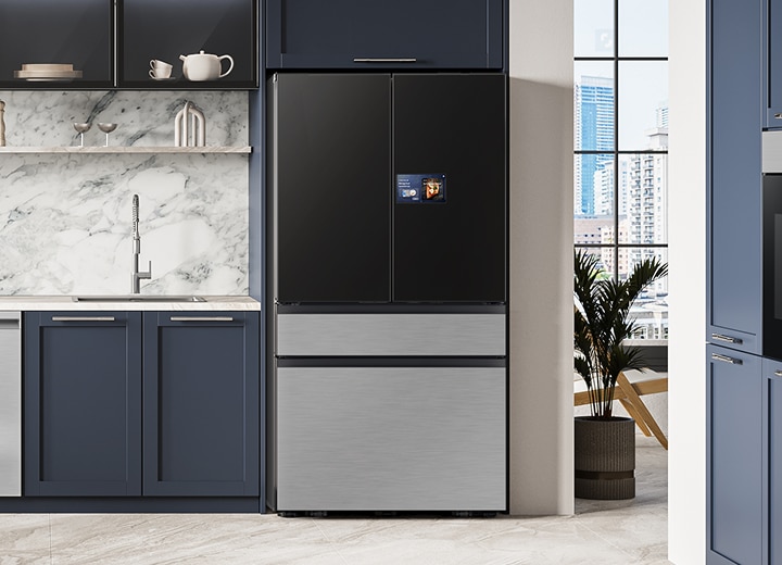 Samsung AI home ecosystem diagram with connected devices