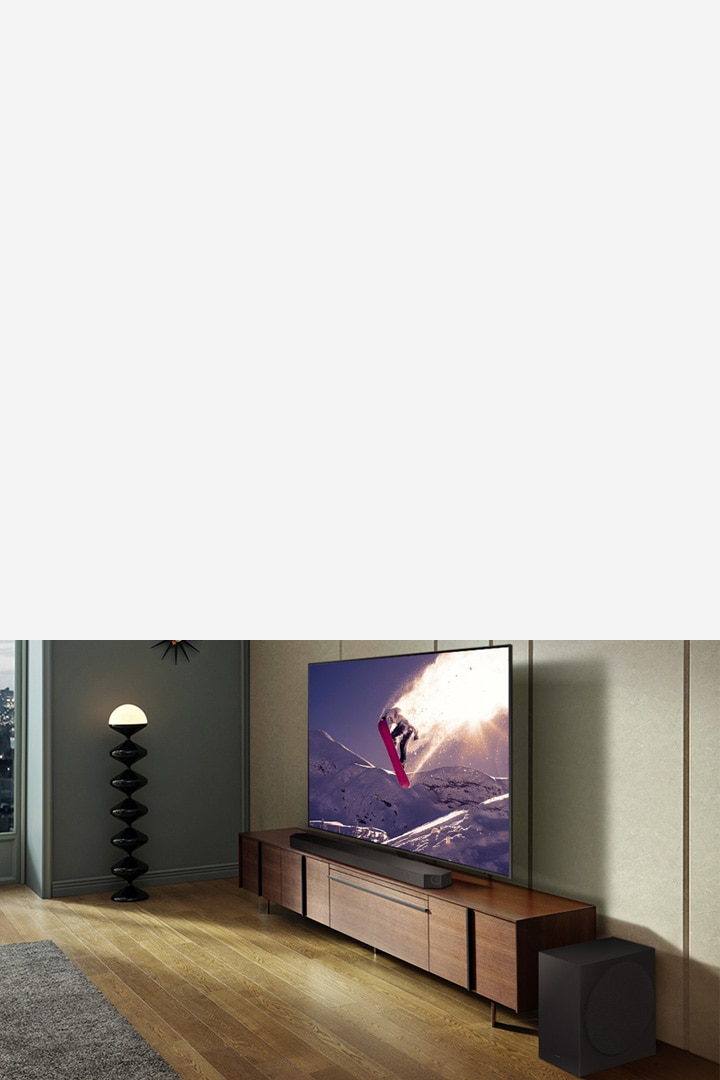 Samsung tv with built best sale in soundbar